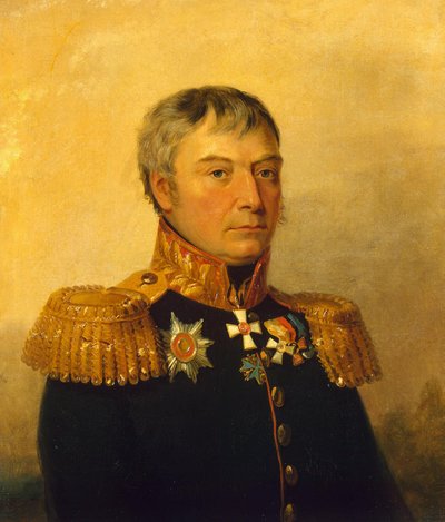 Das Porträt des russischen Generals Apollon Stepanowitsch Zhemchuzhnikov in der Militärgalerie des Winterpalastes von George Dawe